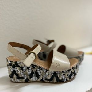 NEW Born Nude and Patterned Wedges | Size 7
